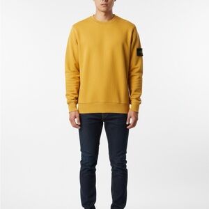 Stone Island Yellow Crewneck Sweater